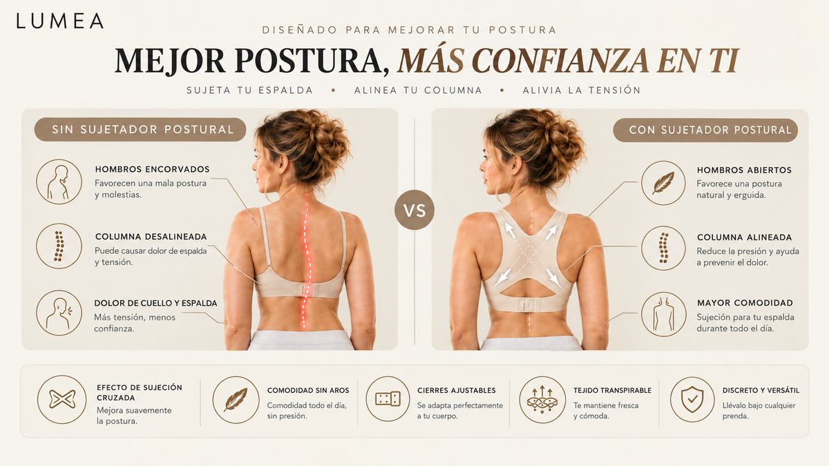 Comparativa del sujetador corrector de postura LUMEA