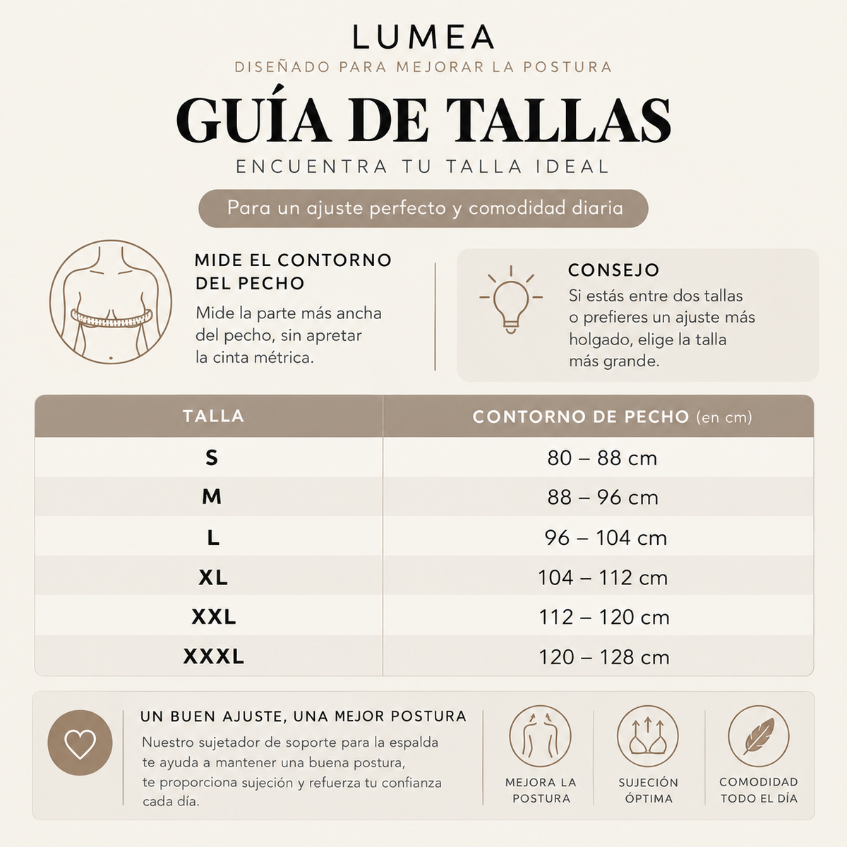Guía de tallas